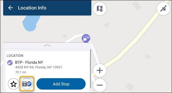 Parking button in CoPilot