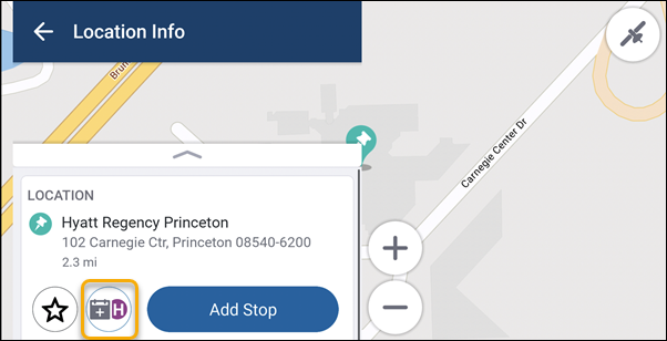 Booking button in CoPilot