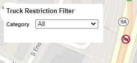 Truck Restrictions Filter Control